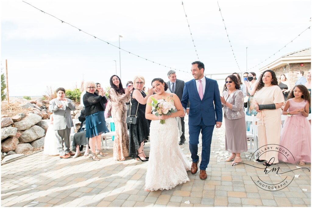 Bride walking down the aisle.