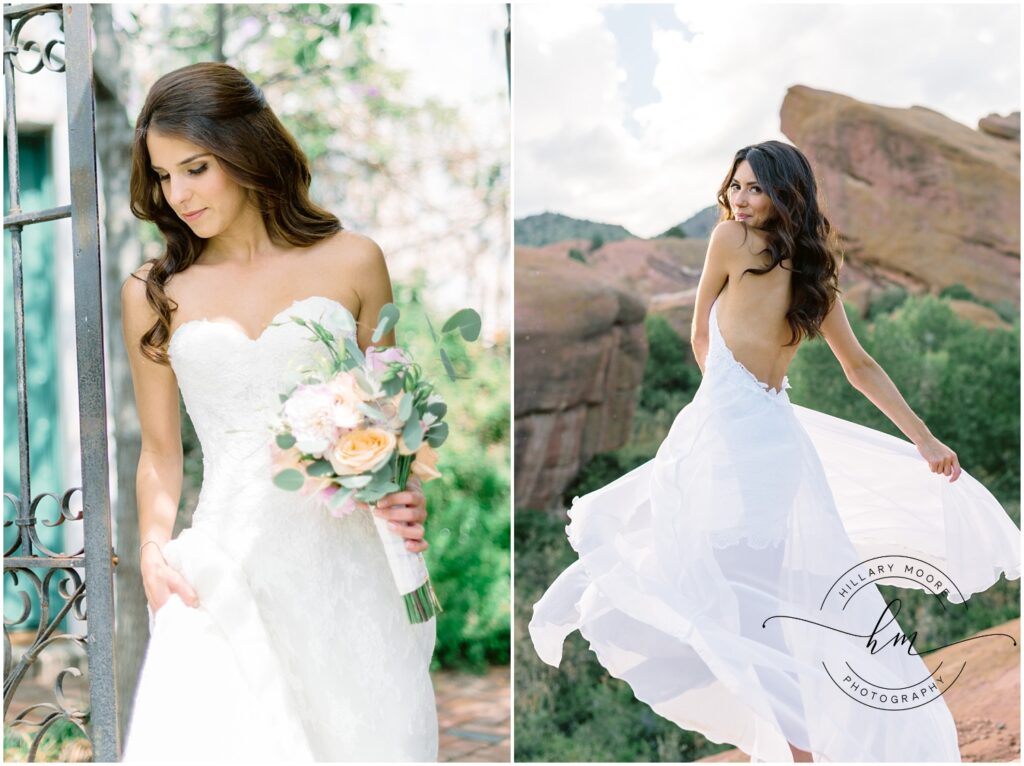 woman wearing a wedding dress