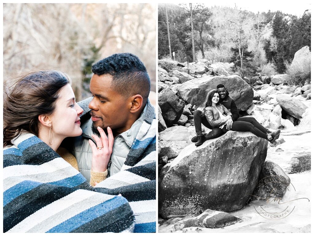 couple posing for photos